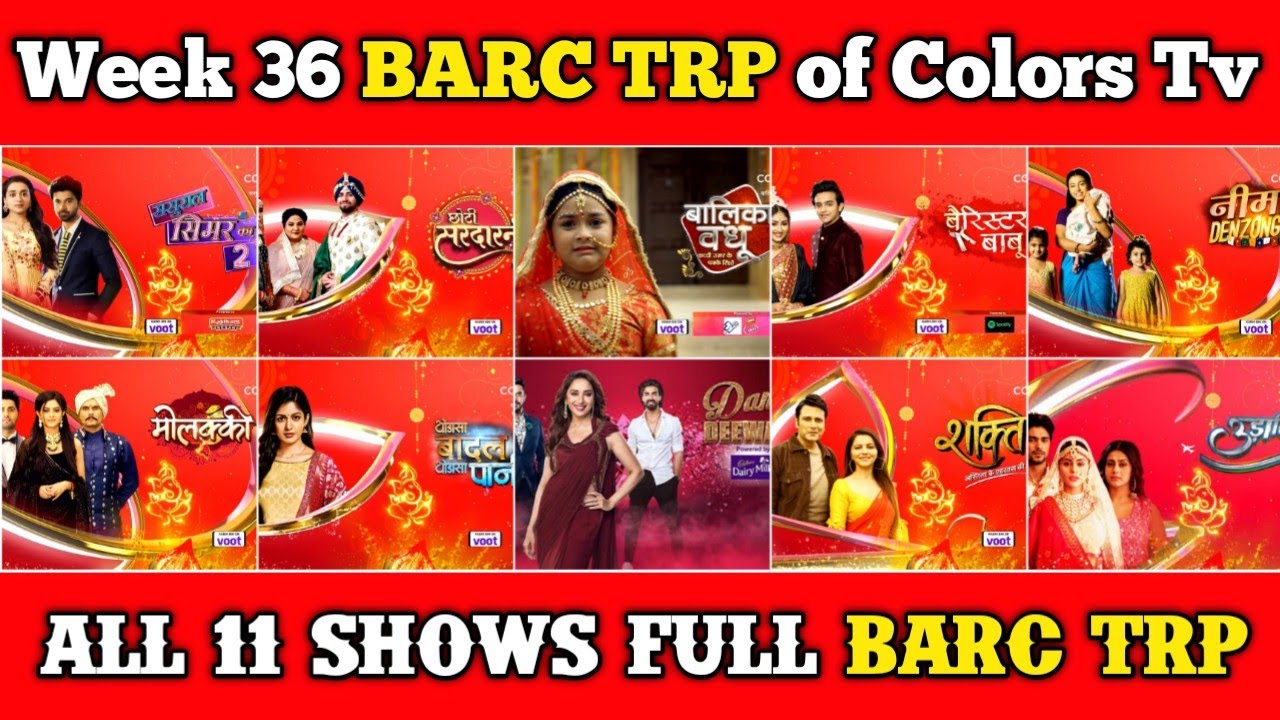 Colors Tv BARC TRP Report of Week 36 : All 11 Shows Full Barc Trp