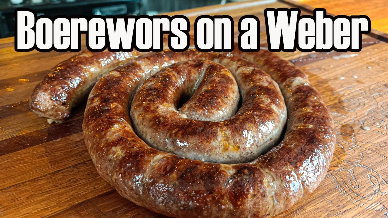 How to grill boerewors sausage on charcoal grill