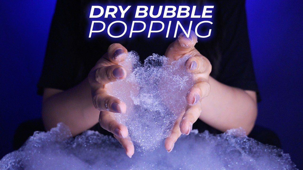ASMR The Most Satisfying Crunchy Dry Bubble Popping Sounds (No Talking)