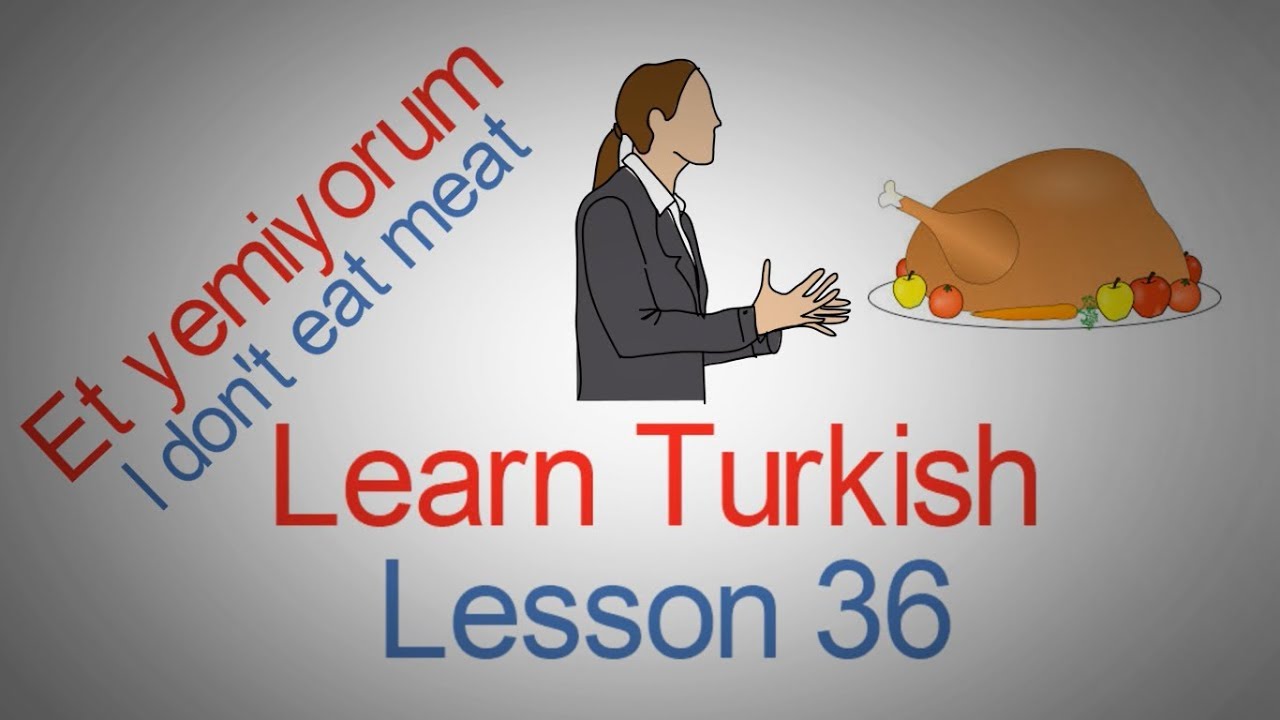 Learn Turkish Lesson 36 - Eating Phrases (Last Part)