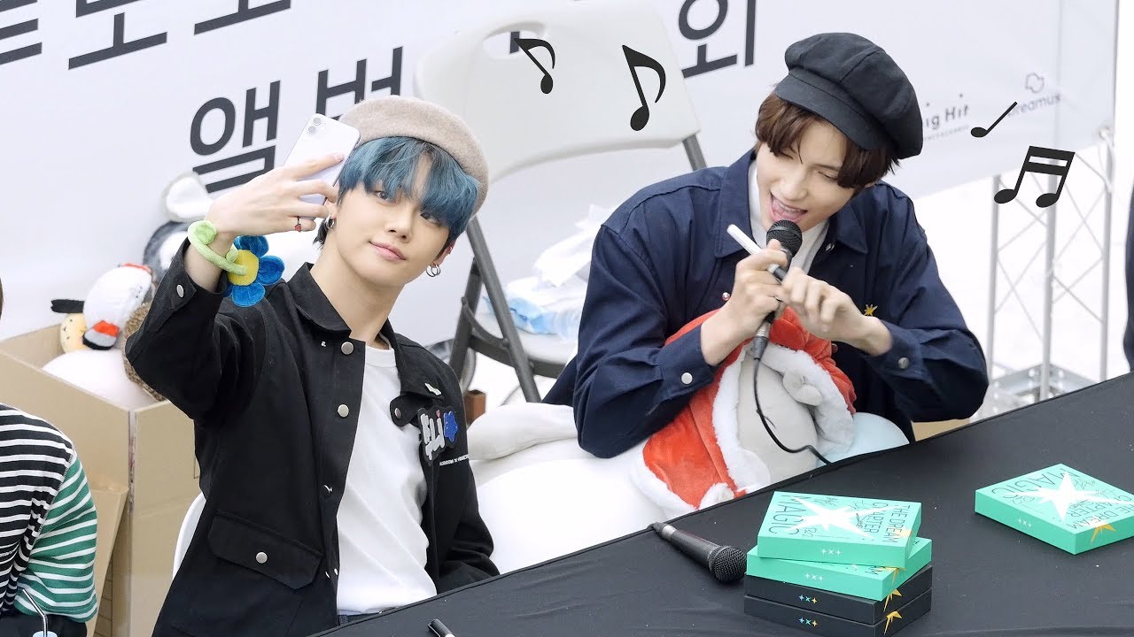191110 투바투 TXT 연준, 휴닝카이 YEONJUN, HUENINGKAI : 셀카 타임 selfie time : Fansign 라이브플라자 : 투모로우바이투게더