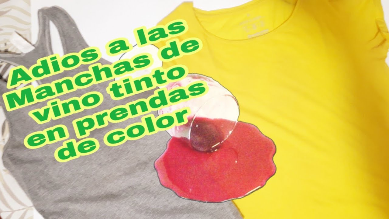 #manchasdevino# DIY Como ELIMINAR  MANCHAS  de VINO  TINTO 🍷 y SANGRE 🩸en prendas a COLOR