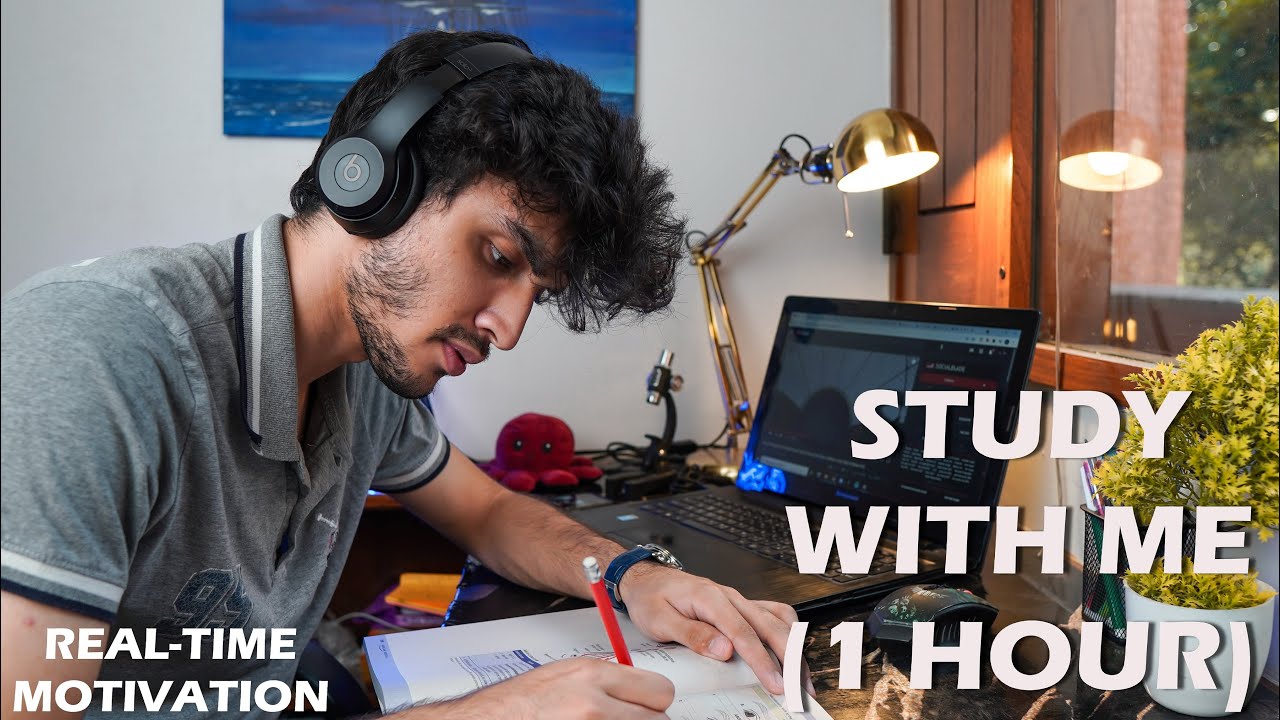 EXAM WEEK | 1 Hour Study With Me | Real-time Motivation (No Music)