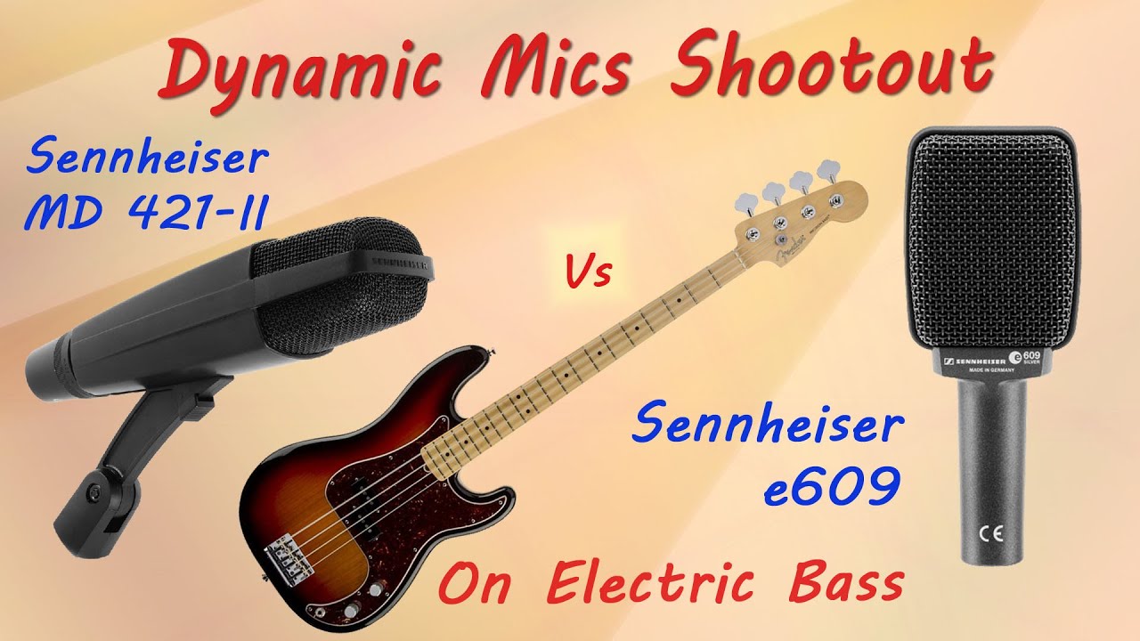 Sennheiser MD 421 II vs e609 - Dynamic Mics Shootout on Bass - Want 2 Check