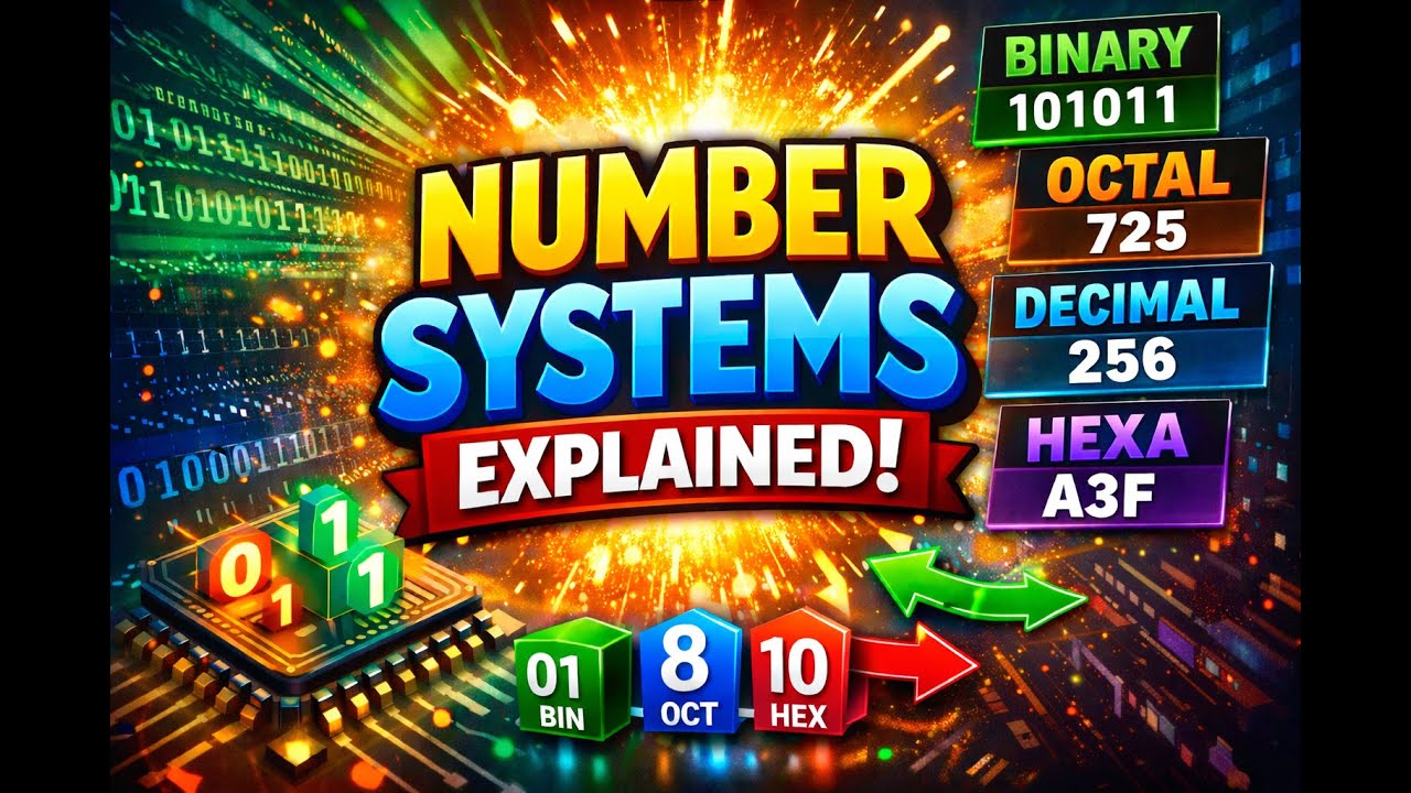 Number Systems Explained | Binary, Octal, Decimal & Hex 🔥