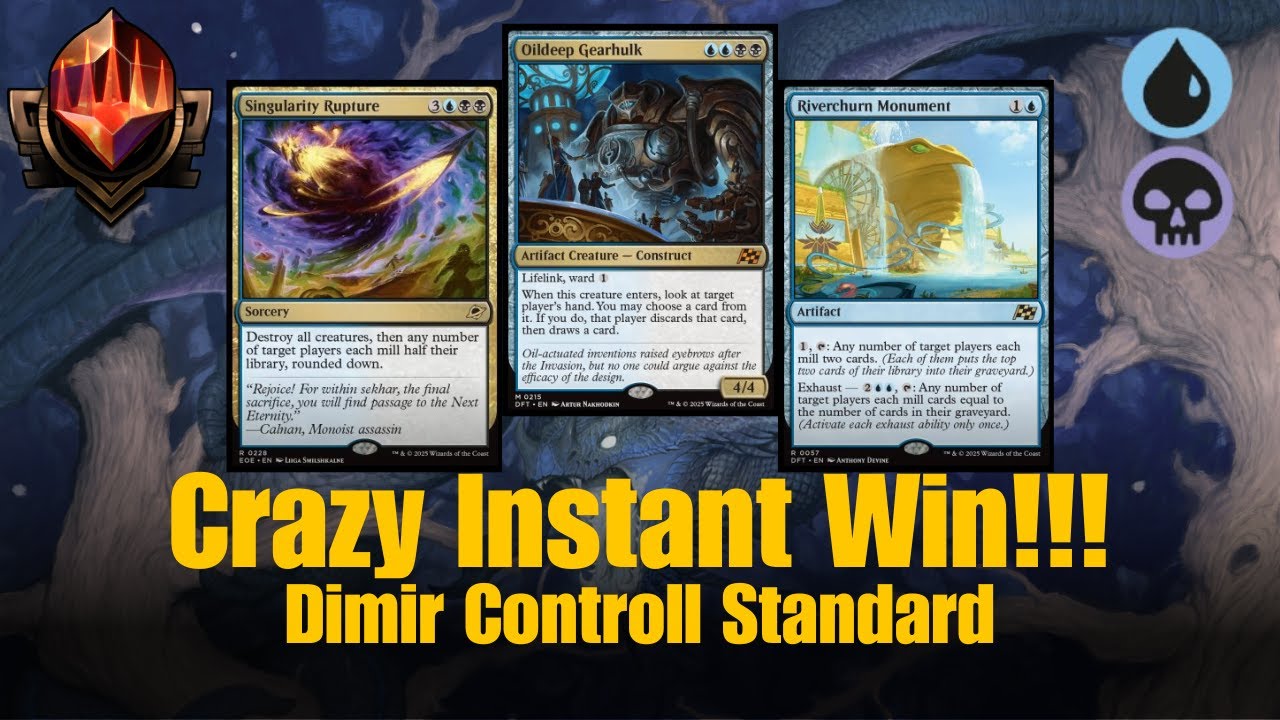 This INSTANT KILL Carries Controll !!!│Dimir Controll Mtg Arena Standard