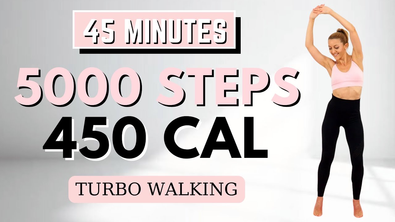 🔥5000 STEPS TURBO WALKING🔥FAST WALKING for WEIGHT LOSS🔥KNEE FRIENDLY🔥NO JUMPING🔥FAT BURNING CARDIO🔥