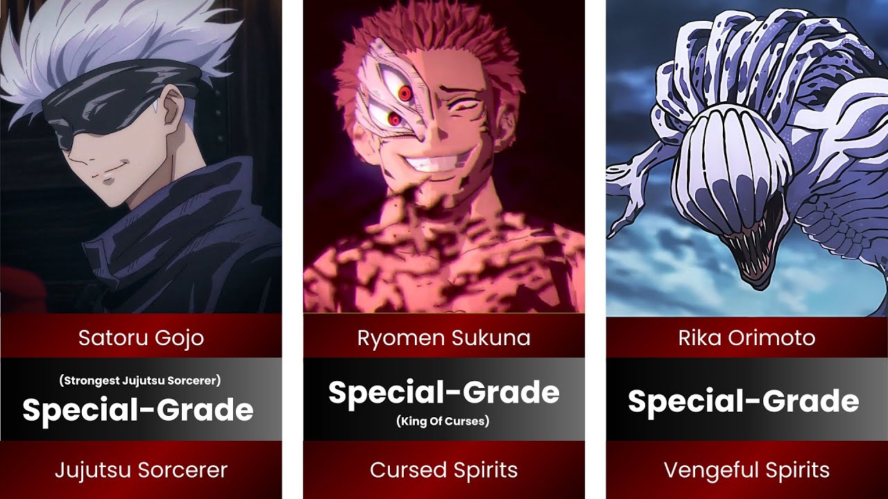 All Characters Grades in Jujutsu Kaisen