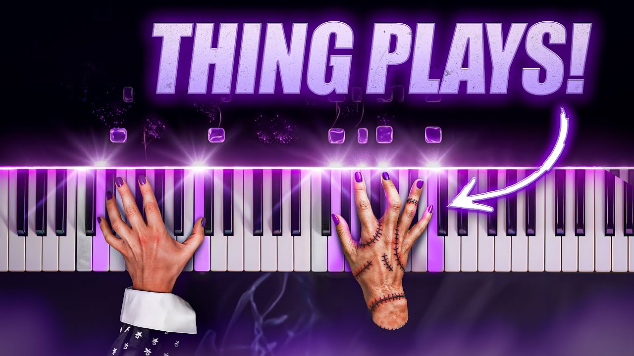 Wednesday Theme – THING Plays Zombie (Piano Cover)