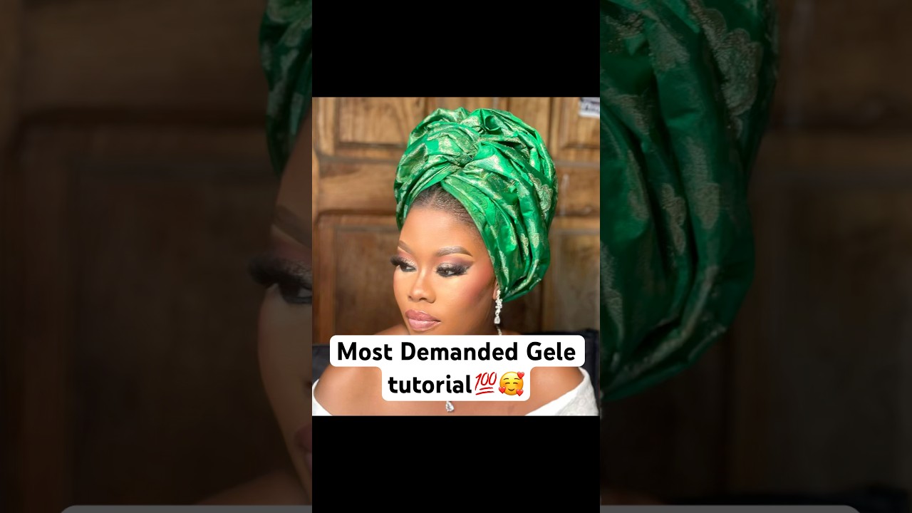Most Demanded Gele Style💃✨#geletutorial #headwraptutorial #trendingstyle #trendinggele #shorts