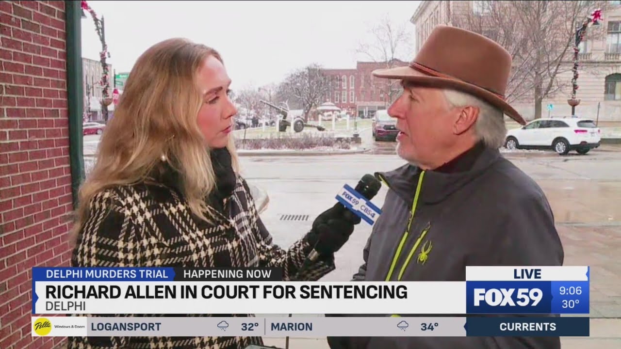 Richard Allen in court for sentencing, here's what we know