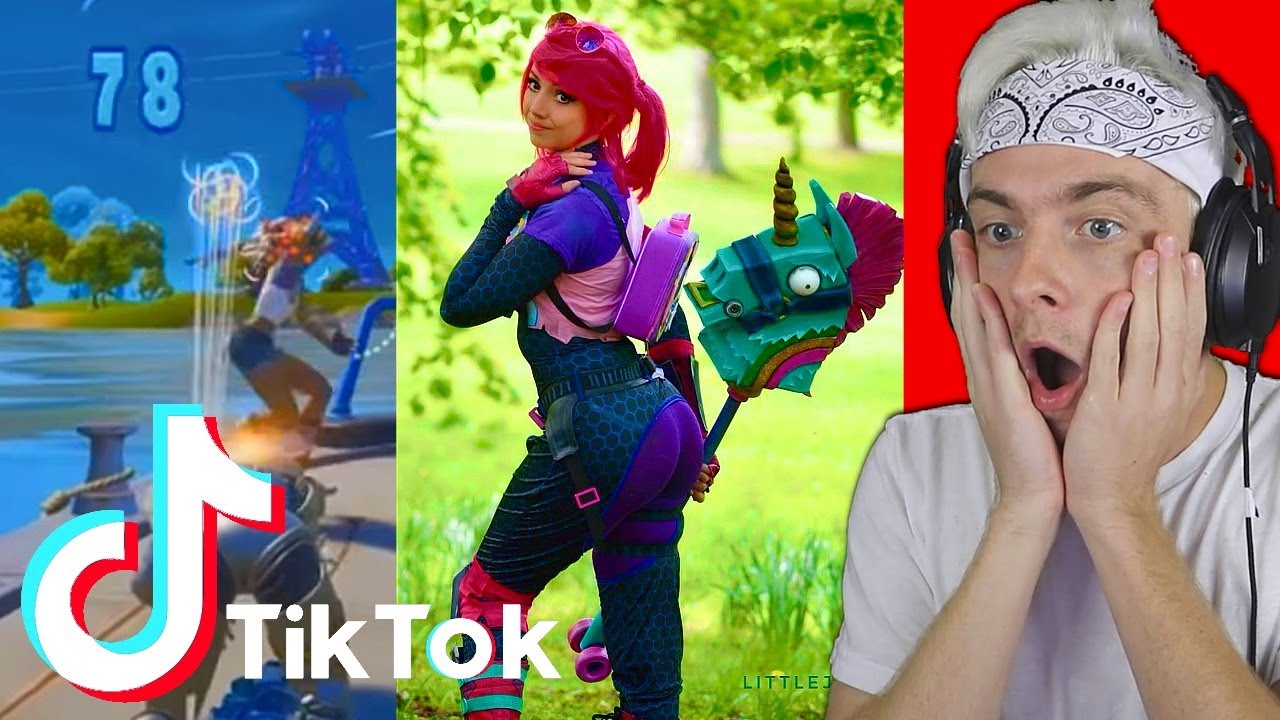 reacting to fortnite tik toks and trying not to laugh... (VERY FUNNY!!)