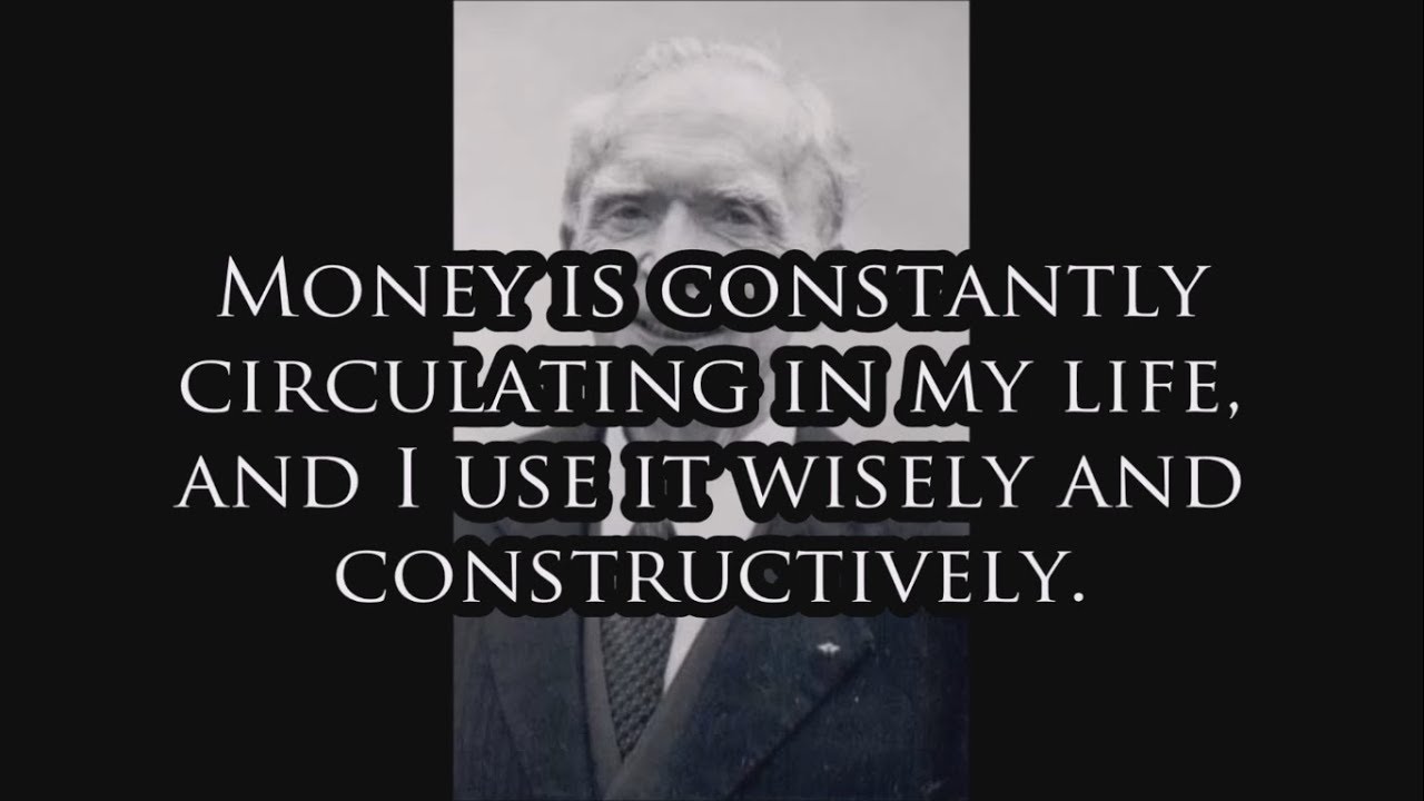 Dr. Joseph Murphy Money Affirmation; 