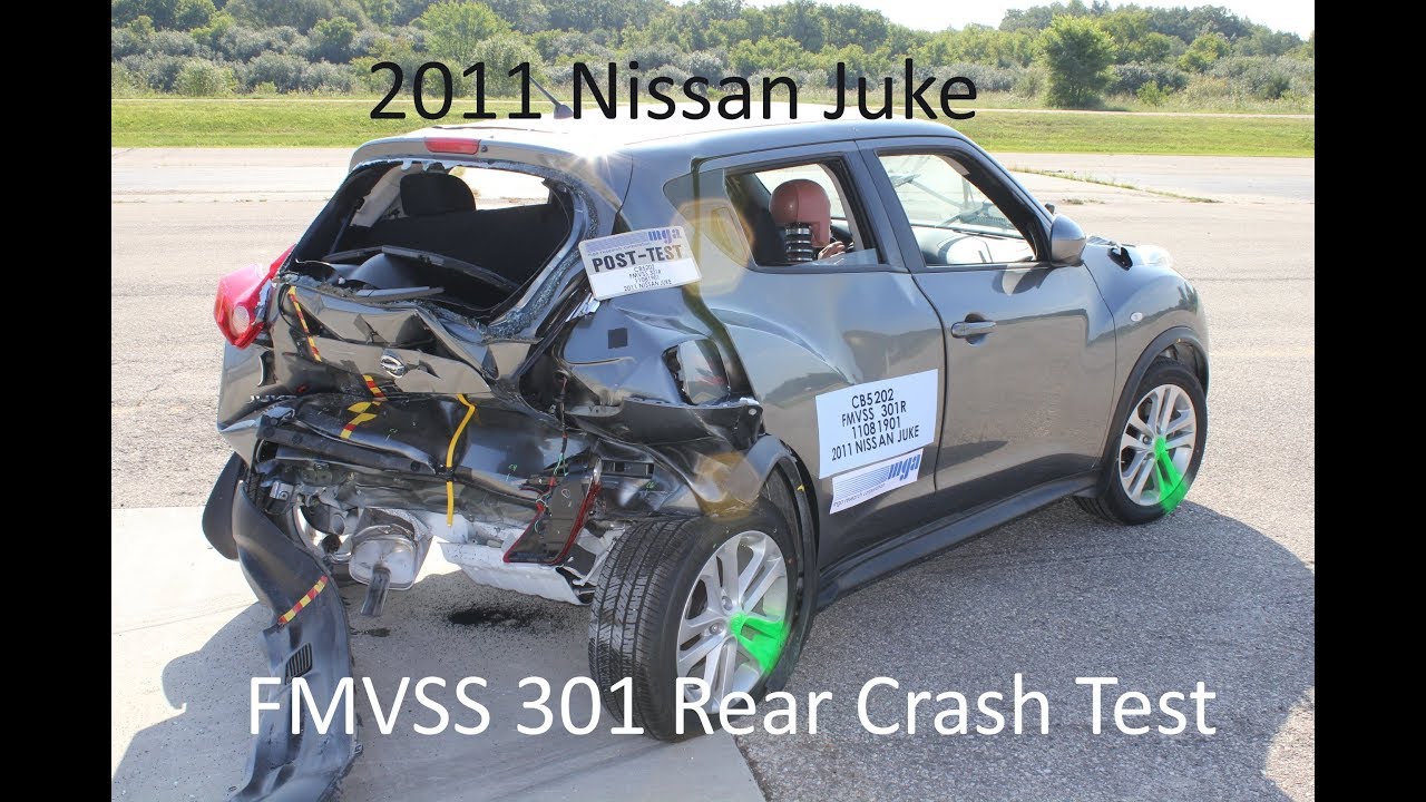 2011-2017 Nissan Juke FMVSS 301 Rear Crash Test (50 Mph)