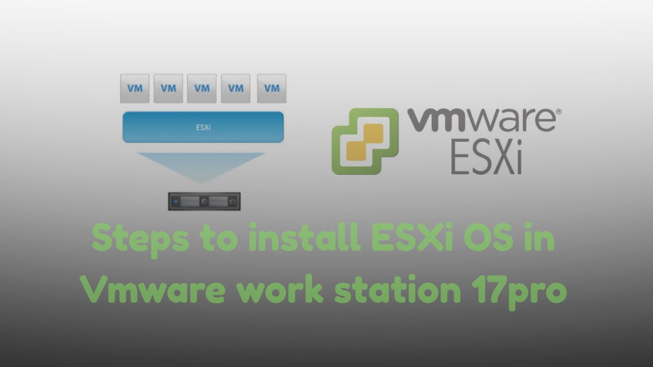 Steps to Install ESXi OS in VMware workstation 17 Pro | Tutorial