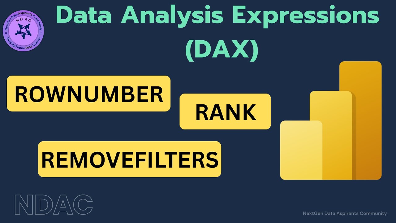 Master DAX in Power BI | ROWNUMBER, RANK, REMOVEFILTERS Explained !