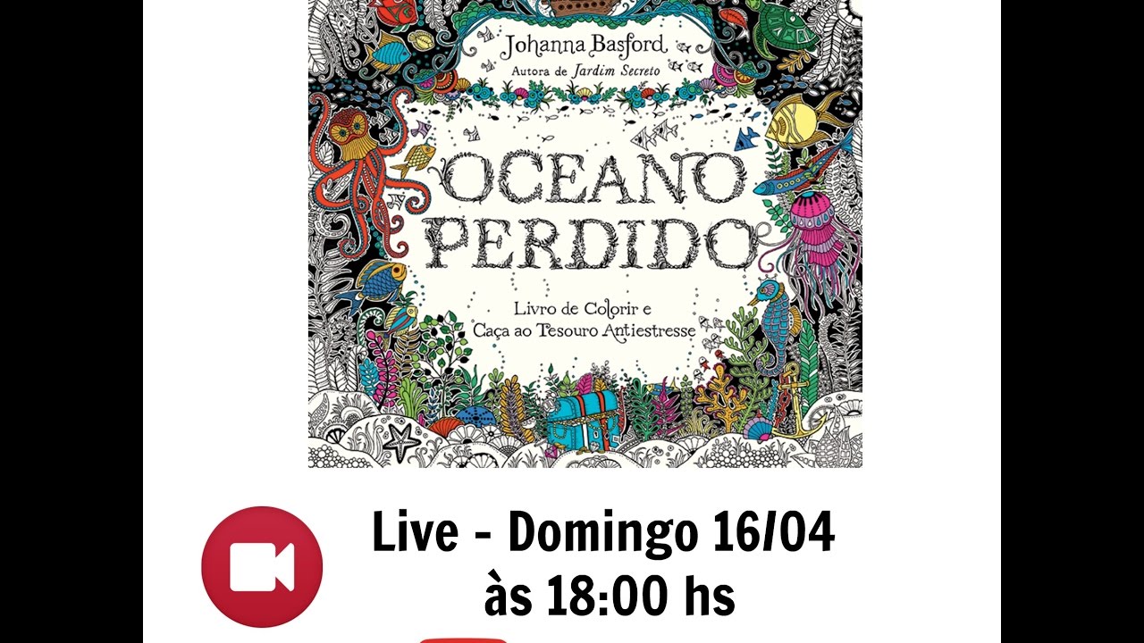 Ao vivo - Oceano Perdido  - Mais uma dica diferente para desenhos pequenos | Colorindo e Conversando