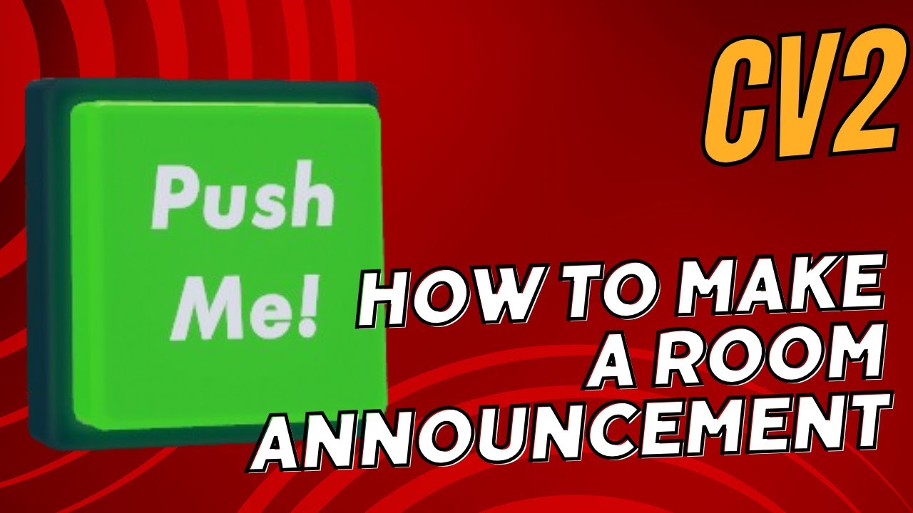 How To Make A Room Announcement | Rec Room