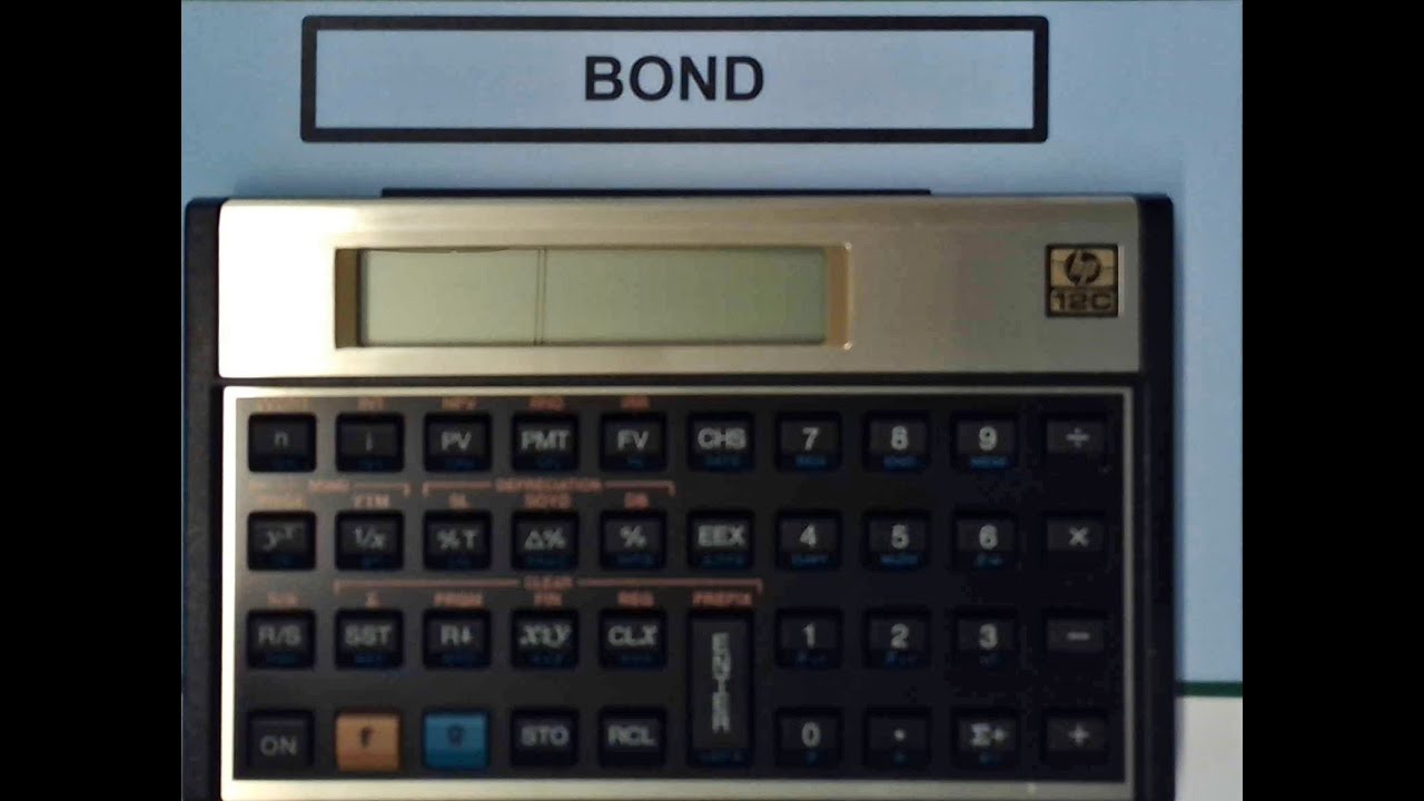 Calculating the Price of a Bond with a HP12C