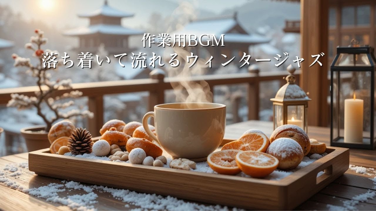 【作業用BGM】落ち着いて流れるウィンタージャズ｜効率よく進めたい作業時間の冬カフェBGM ❄️☕Winter Jazz for Productivity & Focus