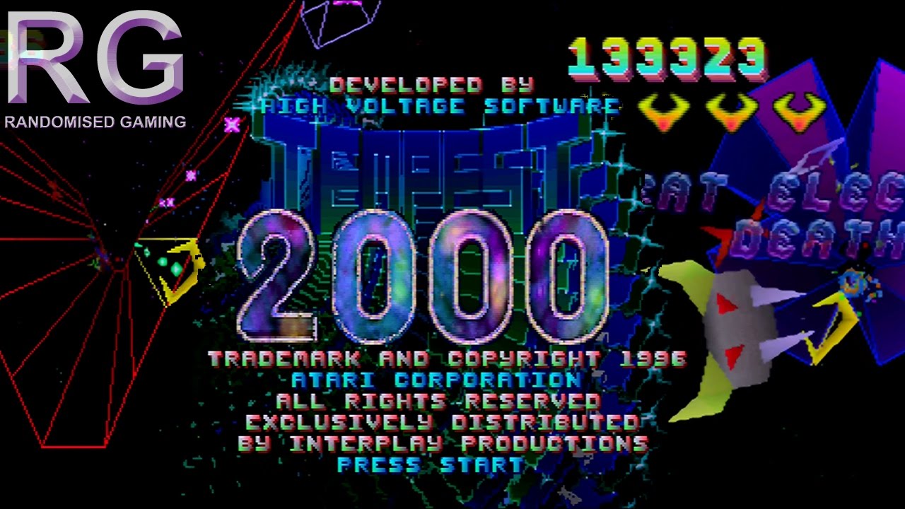 Tempest 2000 - Sega Saturn - Tempest classic, plus & 2000 mode gameplay [HD 1080p 60fps]