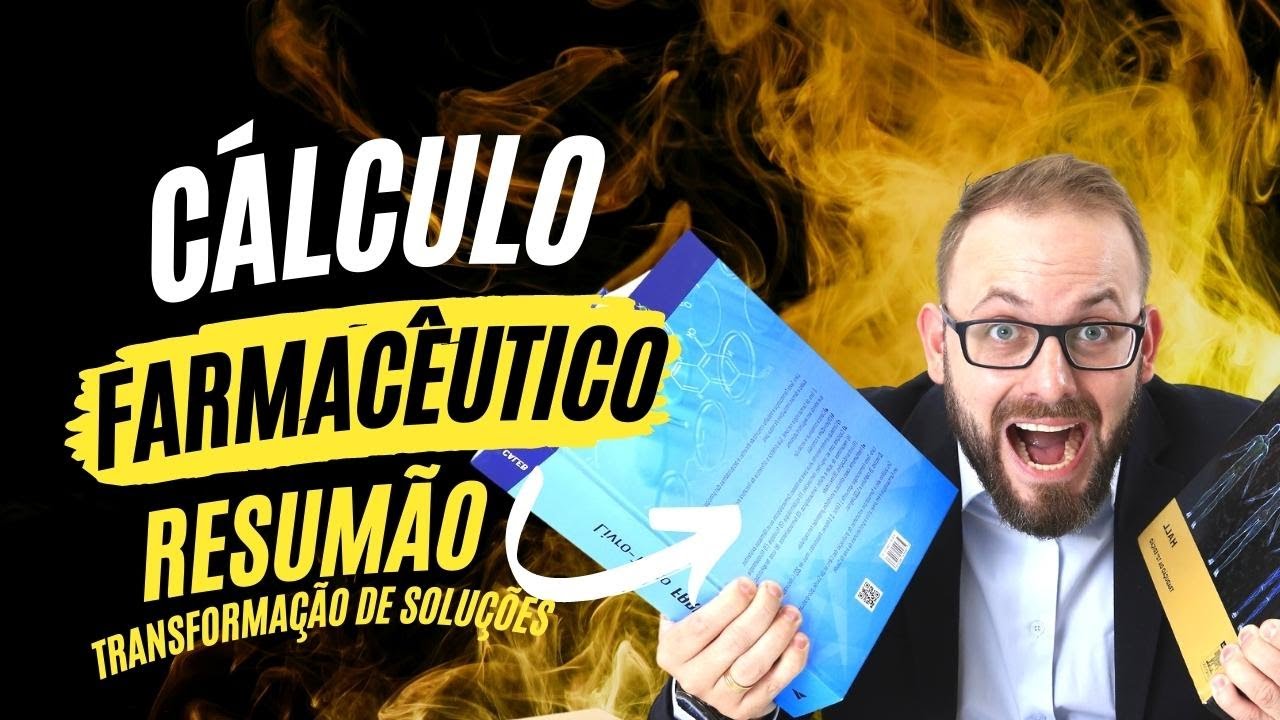 Resumão concentração e transformação de soluções | Cálculo Farmacêutico | Prof. José