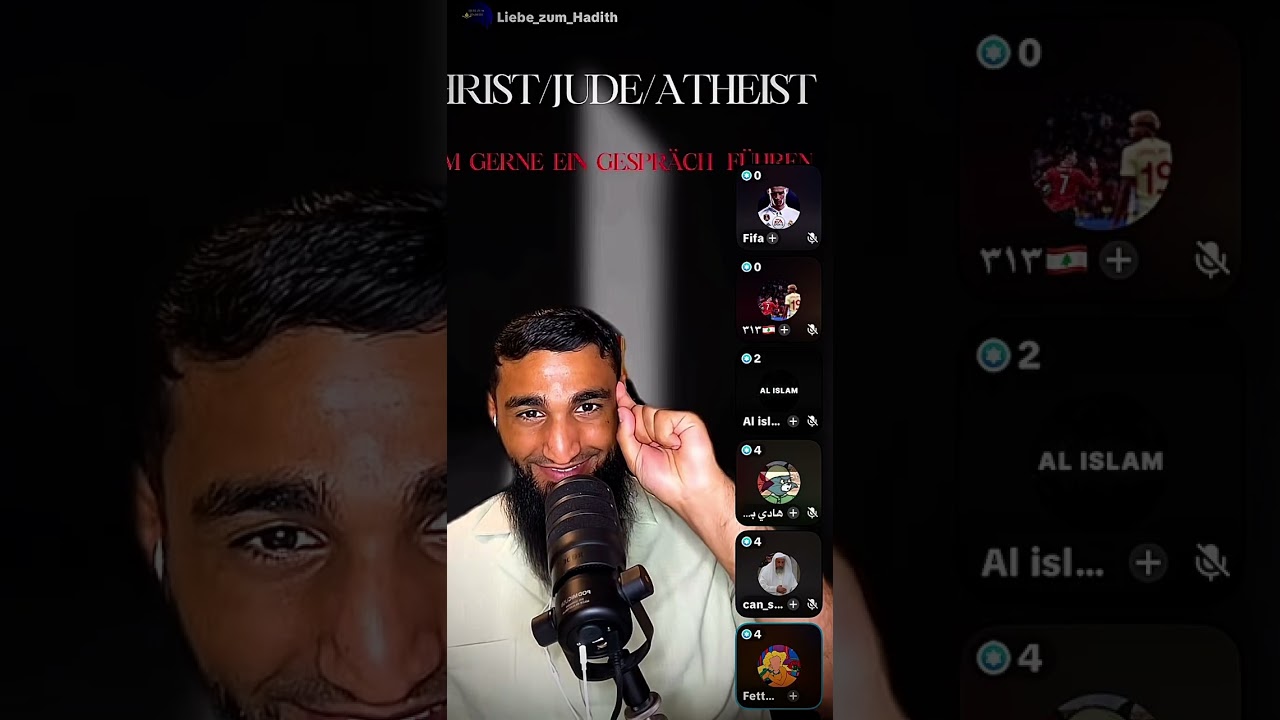Ein Teil des Liverstreams von LIEBE ZUM HADITH