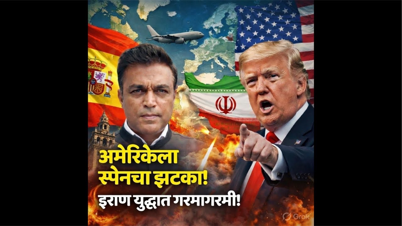 US– Spain थेट भिडले! इराण इराण युद्धात बेस वापरायला नकार — ट्रम्पच्या धमक्या | NATO मध्ये मोठी फूट?