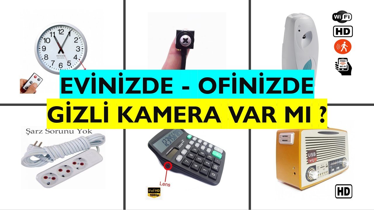 Gizli Kamera ve Dinleme Cihazları Nelerin İçinde Olabilir. İzledikten Sonra Gözle Tespit Edeceksiniz