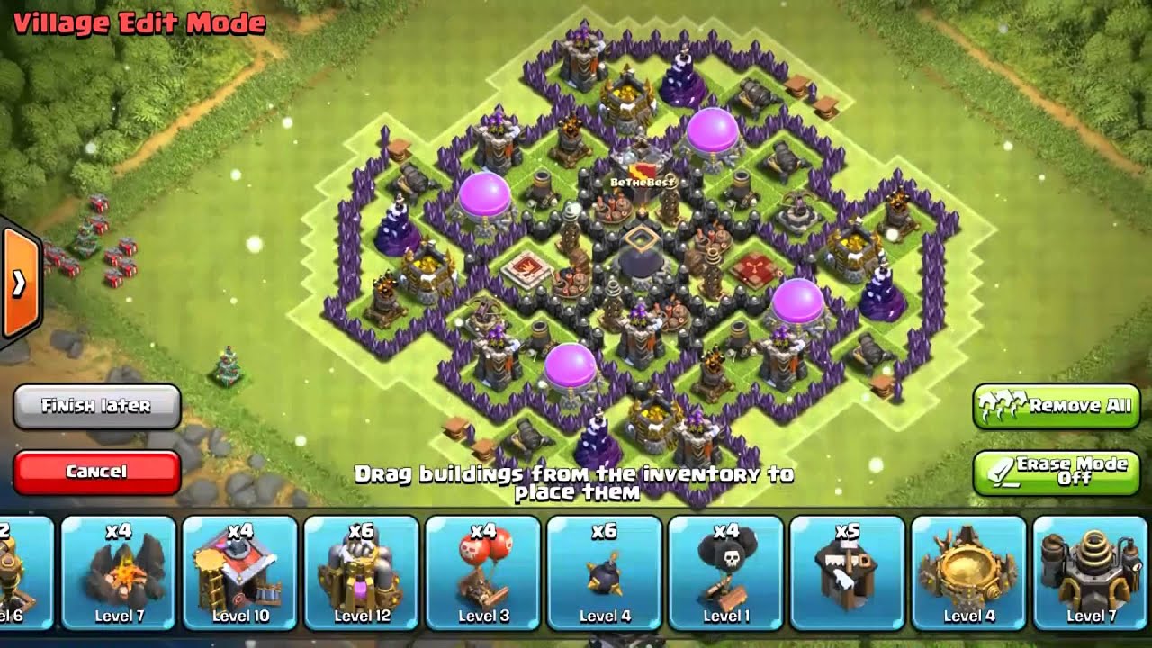 Clash of Clans | Best TH9 Dark Elixir Farming Base! | (4 Mortars)