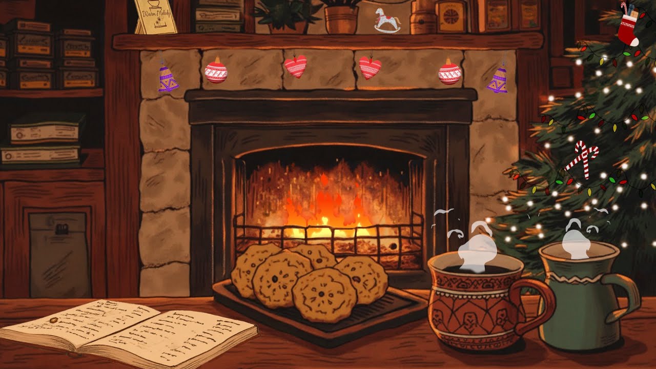 The First Day of December🎄🔥Lofi December & Cozy Lofi Fireplace Mix for Calm, Focus & Relaxation