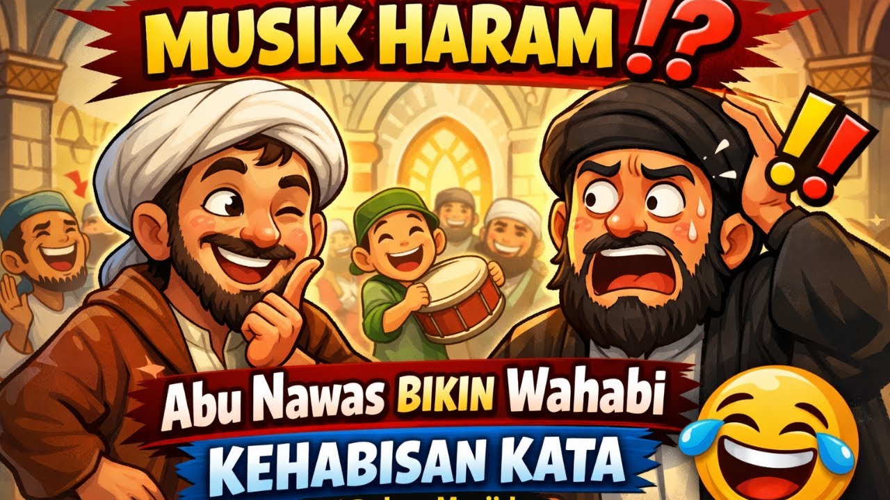 MUSIK HARAM⁉️ Abu Nawas BIKIN Wahabi KEHABISAN KATA di Dalam Masjid 😂