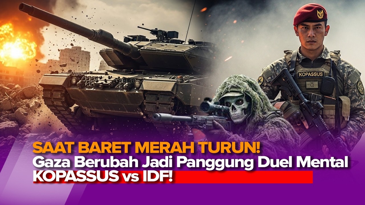 SAAT BARET MERAH TURUN! INILAH DETIK-DETIK PASUKAN KHUSUS RI PUKUL MUNDUR TANK MERKAVA DI GAZA!