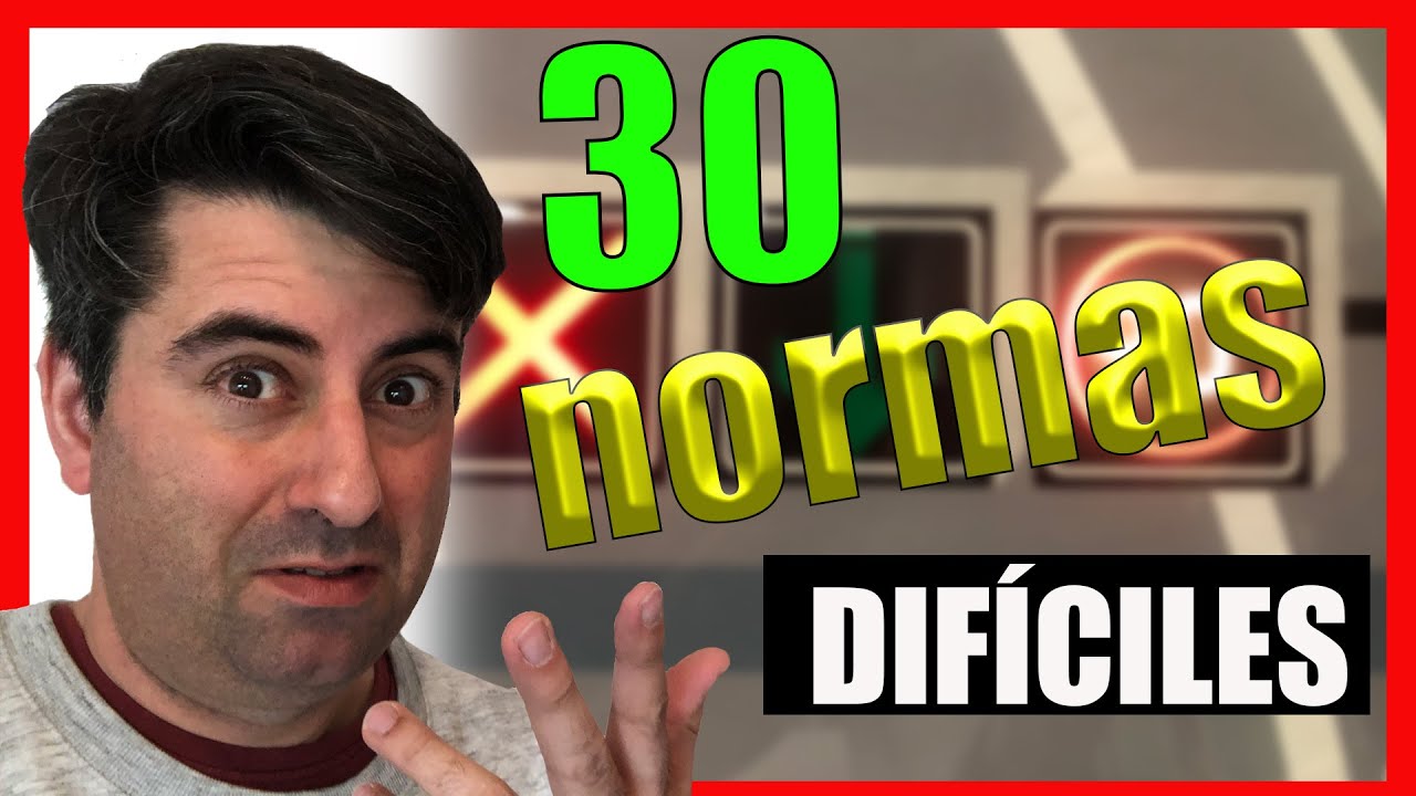 30 preguntas  🔝 DIFÍCILES 💪 de NORMAS de la DGT en [2022]