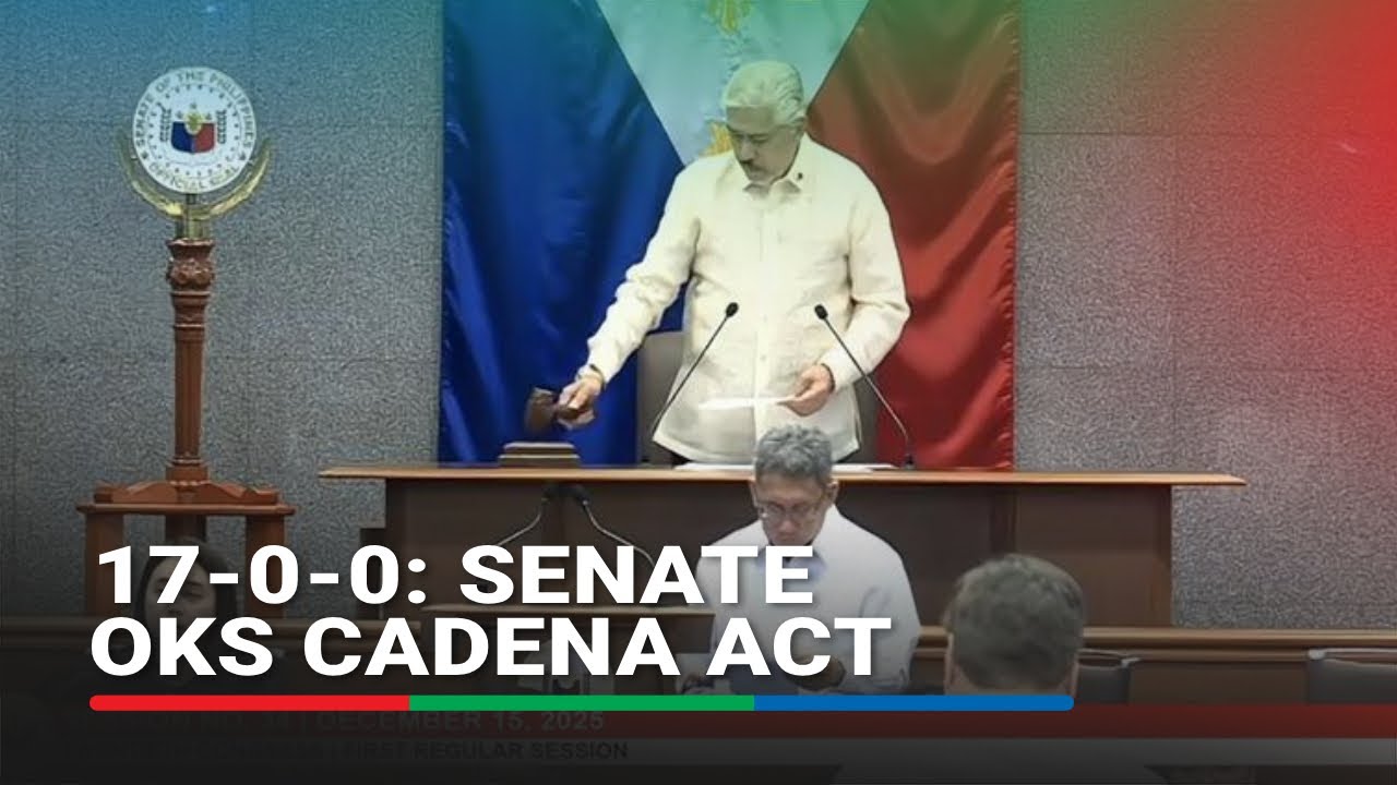 Закон CADENA одобрен Сенатом | Новости ABS-CBN