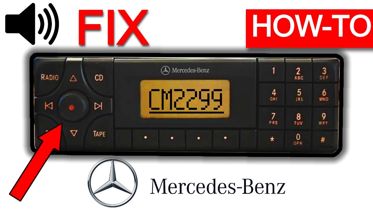 Radio Volume Knob Fix: Mercedes CM2299 (1994-2003)