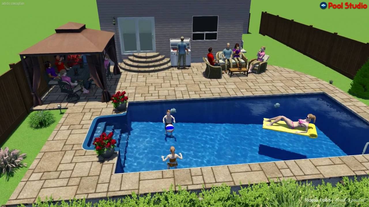 15 x 30 Inground Pool Design by Rideau Pools Ottawa