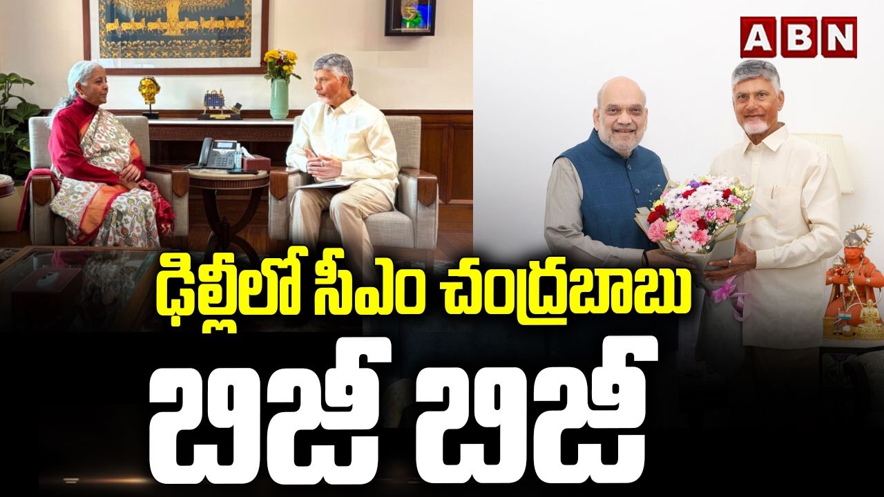 ఢిల్లీలో సీఎం చంద్రబాబు బిజీ బిజీ | CM Chandrababu Meets Central Ministers In Delhi | ABN