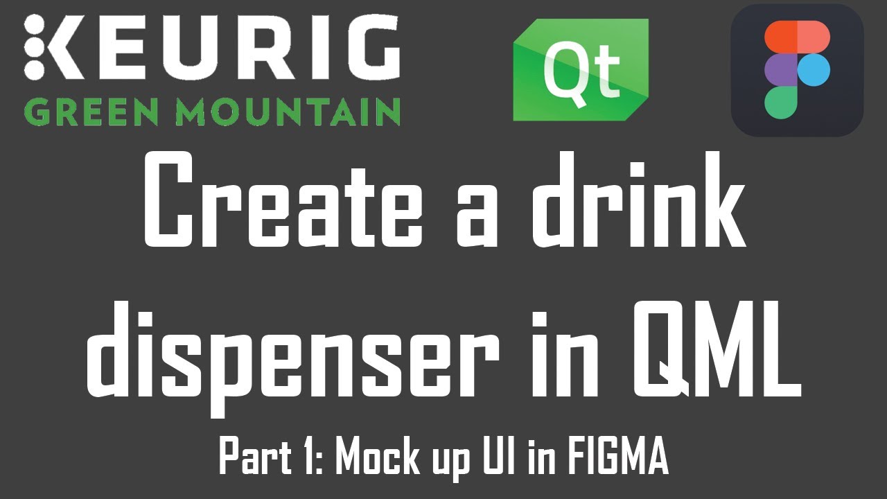 Drink Dispenser UI in QML Part 1: UI Mockup