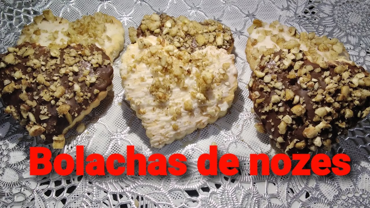 Bolachas de nozes ( biscoitos de nozes)