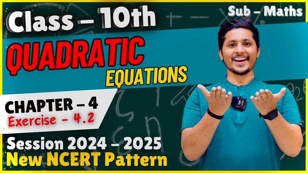 Ex 4.2 class 10th Maths| New NCERT solution| Quadratic Equation| CBSE