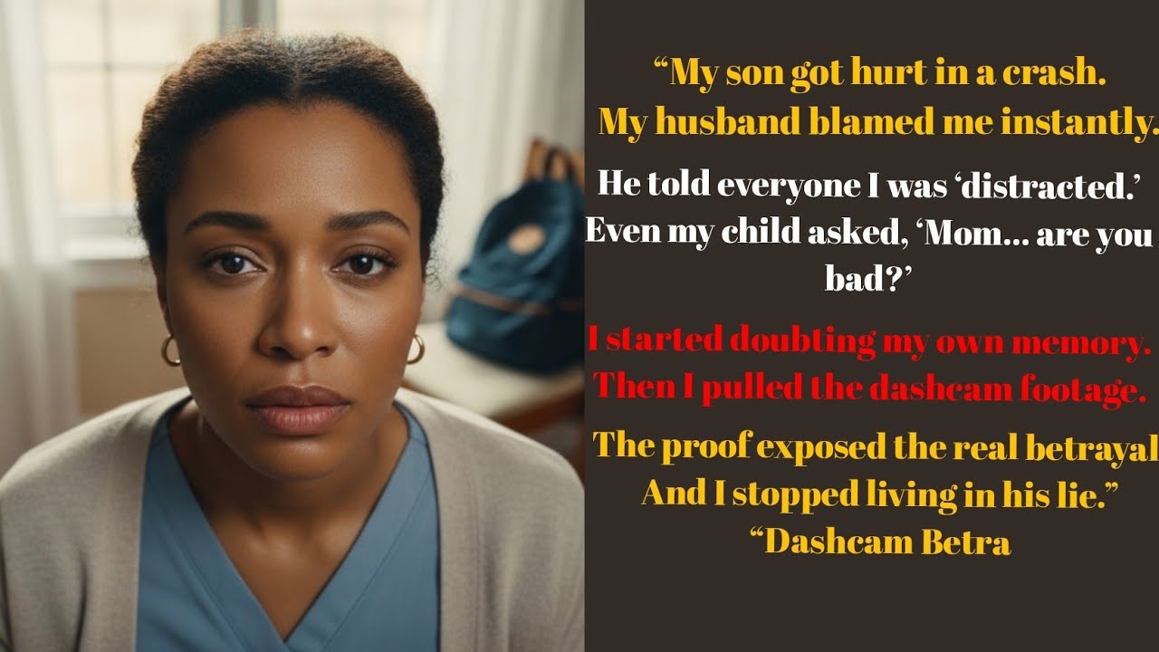 My Husband Blamed Me for Our Son’s Crash — Then the Dashcam Exposed His Betrayal