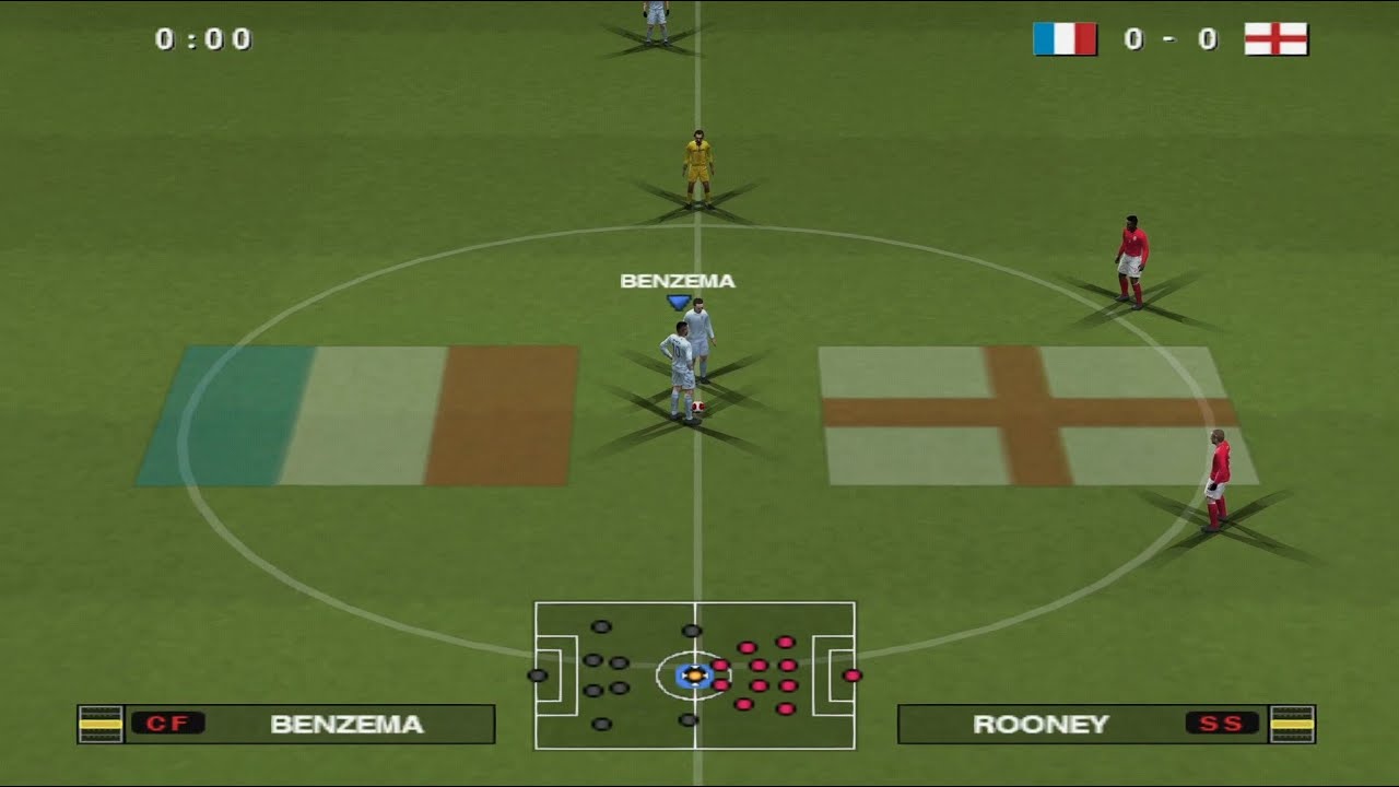 France vs England PES 2014 Gameplay HD PS2