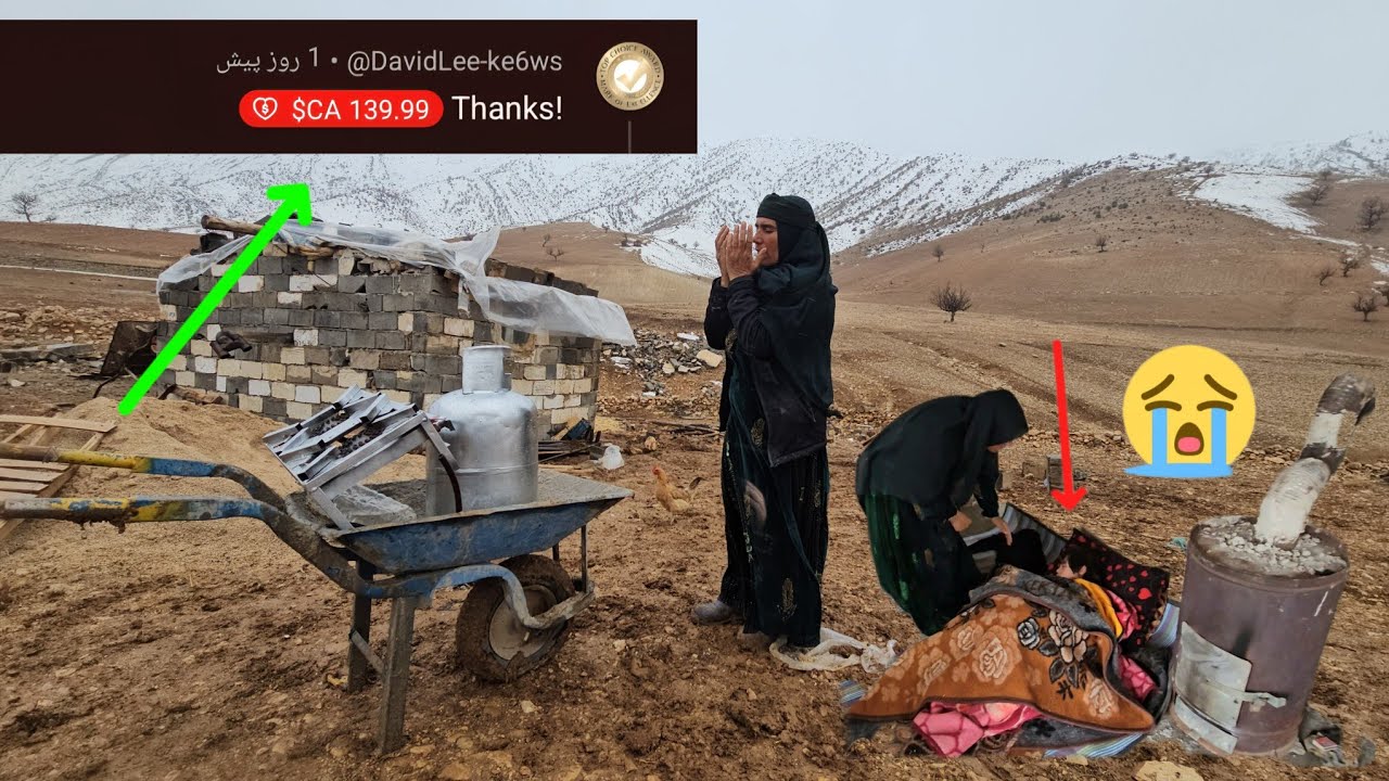 YouTube viewer's generous donation to poor Iranian woman# 