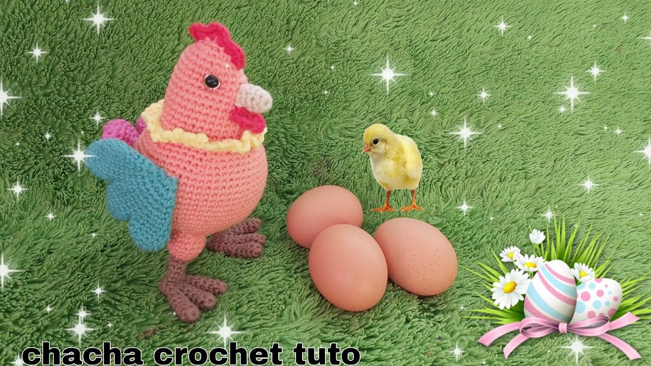 Tuto poule amigurumi au crochet.  Partie 1