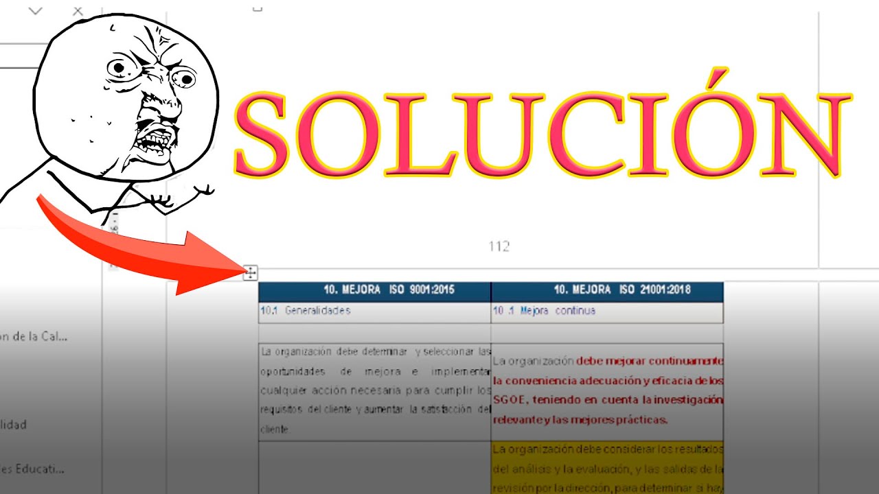 &iquest;C&oacute;mo mover una tabla bloqueada en el margen superior de la hoja en Word. Separar tablas f&aacute;cilmente?