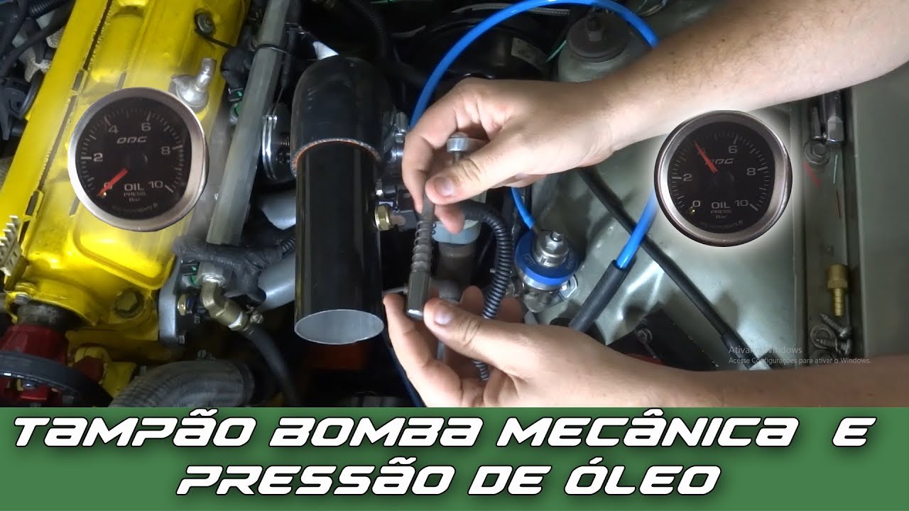 Chevette Injetado - Tampão da bomba mecânica e maior pressão de óleo