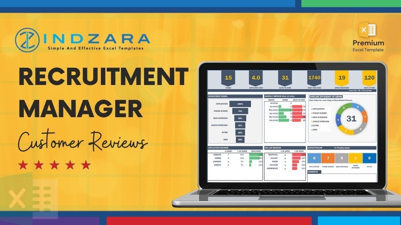 Recruitment Manager &ndash; Excel Template (Customer Review)