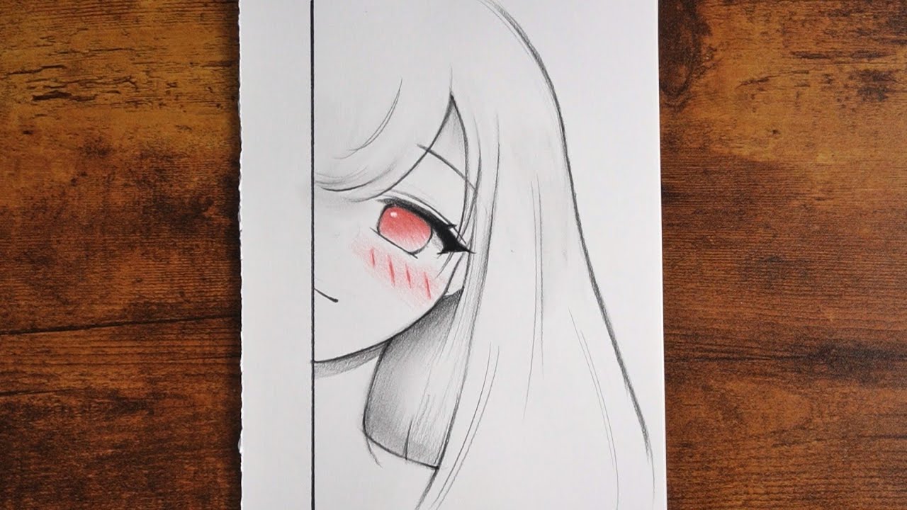 How to Draw Easy Anime Girl | Cute drawing step by step 