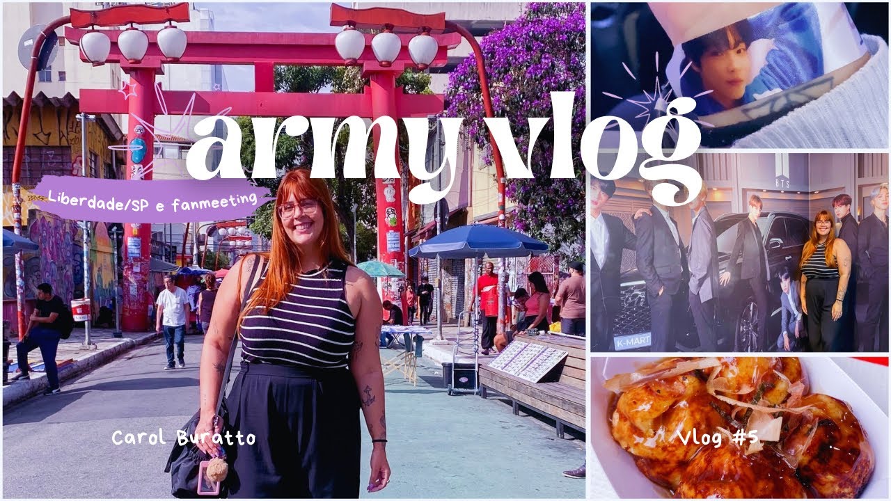 ARMY VLOG | Conhecendo a Liberdade em SP, loja do BTS, fanmeeting do Hwang In Youp 💜✨️